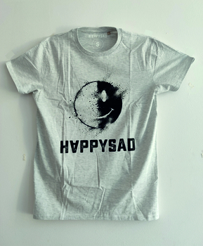 HAPPYSAD  - koszulka męska szara "PYŁ"