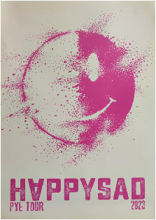 Happysad - plakat B2 - różowy "PYŁ"