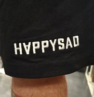 Spodenki z haftem Happysad