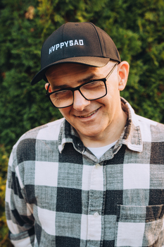 Czapka z daszkiem - Happysad - haft