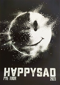 Happysad - plakat B2 - czarny "PYŁ"