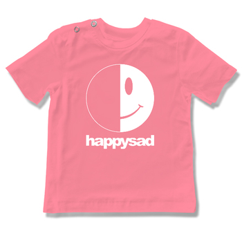 Happysad - koszulka brzdąc - logo pink