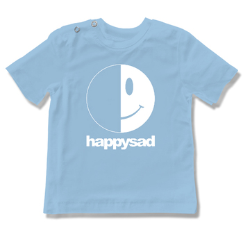 Happysad - koszulka brzdąc - logo blue